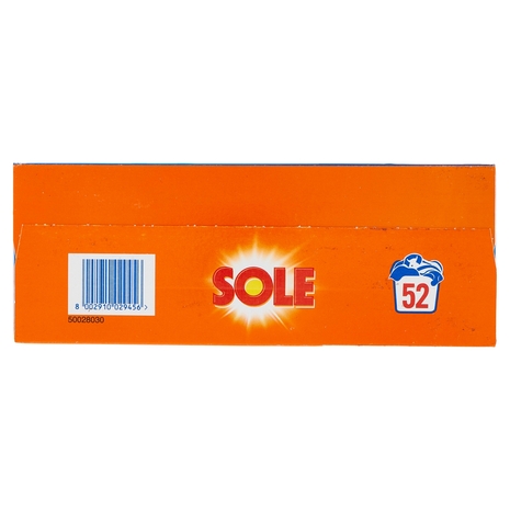 Sole Polvere lavatrice Bianco Splendente 52 lavaggi 2,6 kg